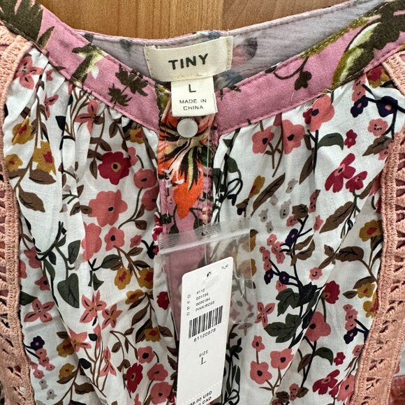 *NEVER WORN* Floral Print tank - Size L - by Tiny for Anthropologie - Picture 3 of 4